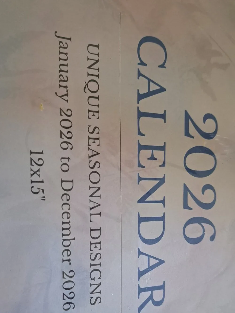 CRANBURY 2026 CALENDAR 12 X 15 WITH STICKERS